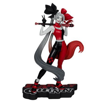 HARLEY QUINN RED WHITE AND BLACK BY ALEX GARNER RESIN STATUE