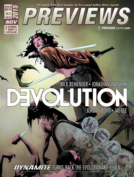 PREVIEWS #328 JANUARY 2016 (Net)  Includes a FREE Marvel Previews