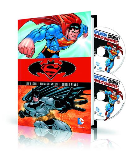 SUPERMAN BATMAN VOL 1 HC BOOK & DVD BLU RAY SET (Net)