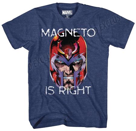 MAGNETO IS RIGHT PX NAVY HEATHER T/S LG (C: 1-1-0)