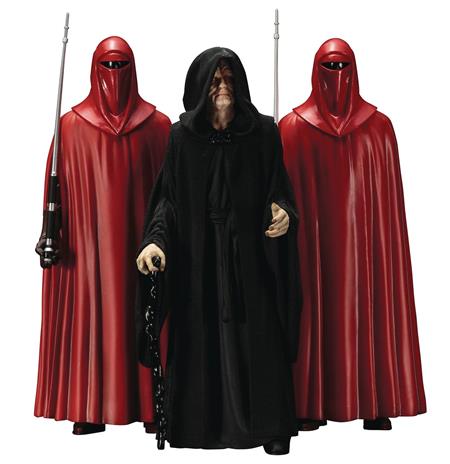 SW EMPEROR PALPATINE & ROYAL GUARD 3PK ARTFX+ STATUE (C: 1-1