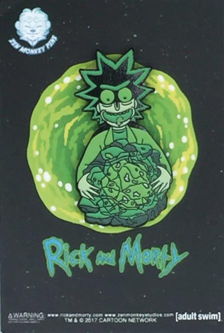RICK AND MORTY GLOW IN THE DARK RICKS ISOTOPE LAPEL PIN (C:
