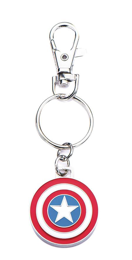 CAPTAIN AMERICA SHIELD KEYCHAIN (C: 1-1-2)