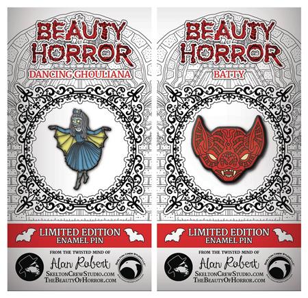 BEAUTY OF HORROR ENAMEL PIN SET (C: 1-1-2)