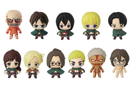 ATTACK ON TITAN 3D FIGURAL KEYRING 24PC BMB DIS (C: 1-1-2)