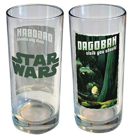 STAR WARS RETRO ROAD TRIP DAGOBAH 15OZ GLASS (C: 1-1-2)