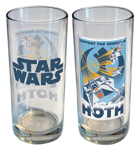 STAR WARS RETRO ROAD TRIP HOTH 15OZ GLASS (C: 1-1-2)