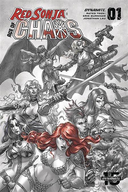 RED SONJA AGE OF CHAOS #1 40 COPY QUAH HELL RED INCV