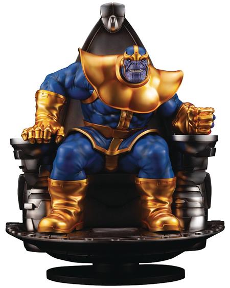 MARVEL THANOS ON SPACE THRONE FINE ART STATUE (Net) (C: 1-1-