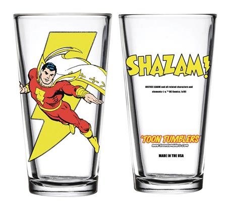 TOON TUMBLERS DC SHAZAM PINT GLASS (C: 1-1-1)