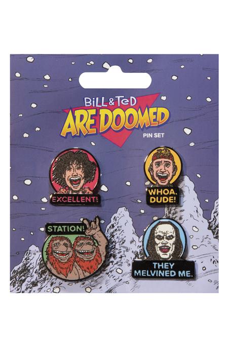 BILL & TED ARE DOOMED ENAMEL PIN SET (C: 0-1-2)