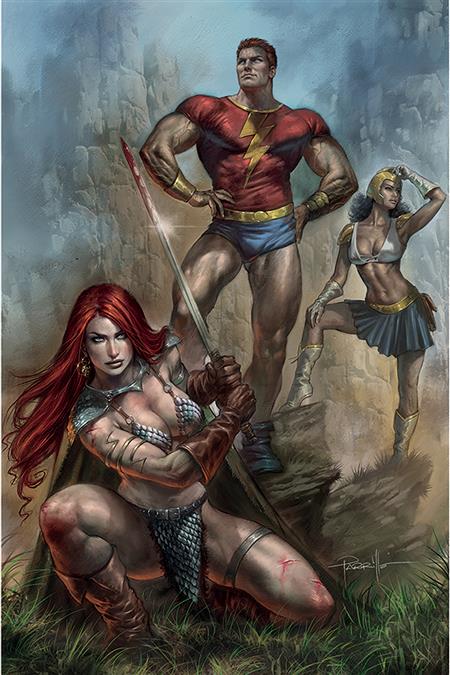 RED SONJA THE SUPERPOWERS #1 PARRILLO LTD VIRGIN CVR