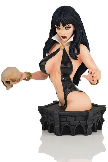 WOMEN DYNAMITE VAMPIRELLA ARTHUR ADAMS BUST BLACK & BLOOD