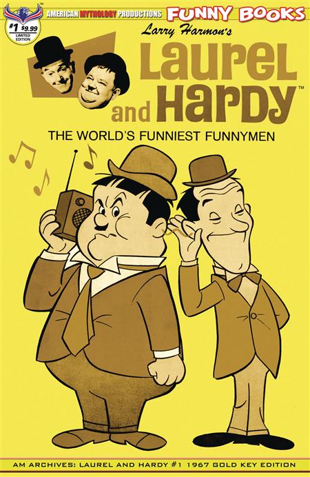 AM ARCHIVES LAUREL & HARDY #1 CVR B 1967 LTD ED RETRO