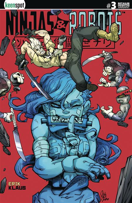 NINJAS & ROBOTS #3 CVR D 5 COPY INCV CVR PIYOTYCHO (Net