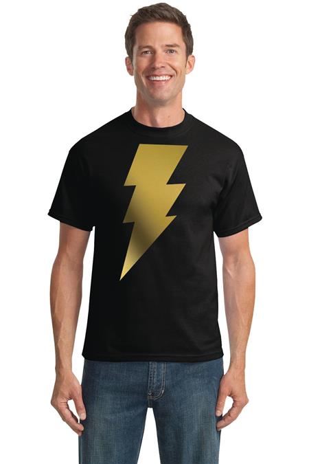 BLACK ADAM METALIX SYMBOL T/S LG (C: 1-1-0)