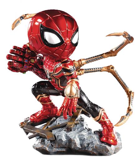 MINICO AVENGERS ENDGAME IRON SPIDER VINYL STATUE (C: 1-1-2)