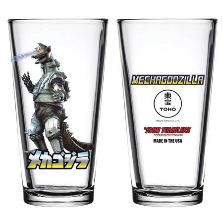 TOON TUMBLERS GODZILLA MECHAGODZILLA PINT GLASS (C: 1-1-1)