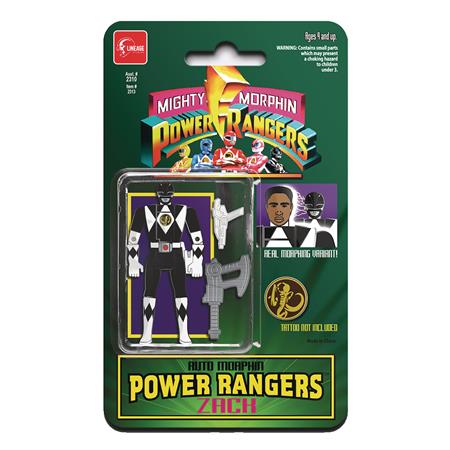 POWER RANGERS AUTO MORPHIN BLACK RANGER ZACK ENAMEL PIN (C: