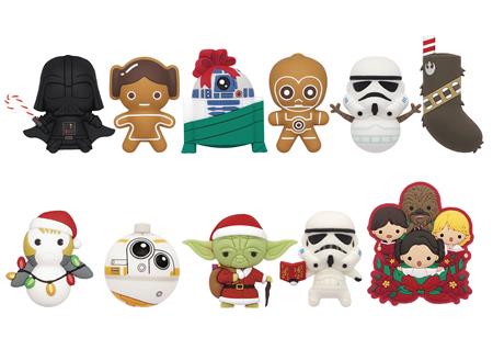 STAR WARS CHRISTMAS 3D FOAM BAG CLIP 24PC BMB DS (C: 1-1-0)