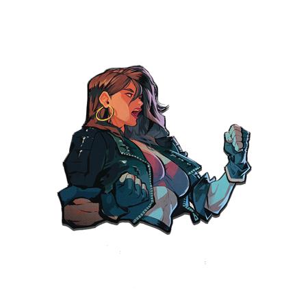 STREETS OF RAGE 4 BLAZE FIELDING LUXURY ENAMEL ICON PIN (C: