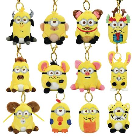 MINIONS ZODIAC PLUSH CHARMS 24PC BMB DS (C: 1-1-2)