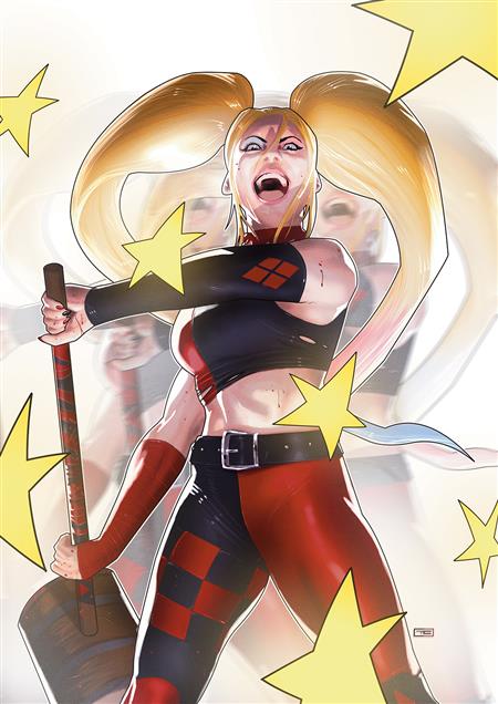 HARLEY QUINN #26 CVR D INC 1:25 TAURIN CLARKE CARD STOCK VAR