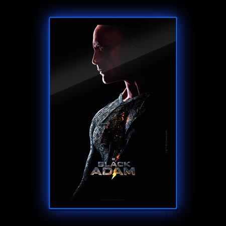 BLACK ADAM DWAYNE JOHNSON PORTRAIT LED POSTER (MINI)