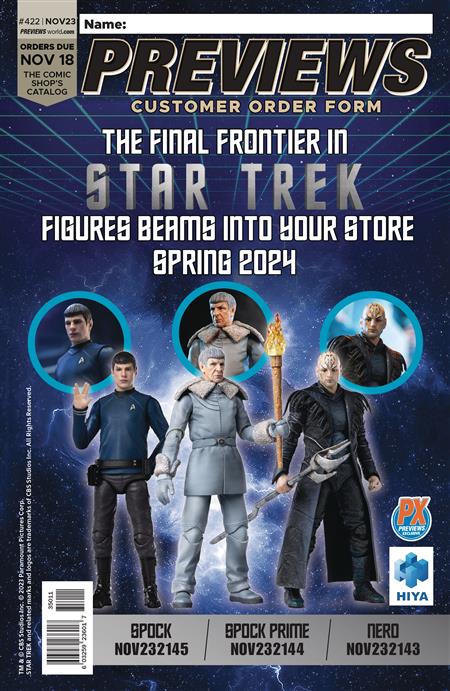 PREVIEWS #424 JANUARY 2024 CUSTOMER ORDER FORM EXTRAS (Net)