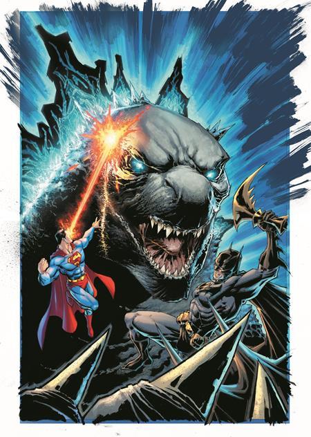 JUSTICE LEAGUE VS GODZILLA VS KONG #4 (OF 7) CVR C WHILCE PORTACIO GODZILLA CARD STOCK VAR