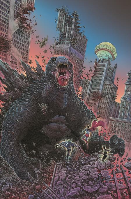 JUSTICE LEAGUE VS GODZILLA VS KONG #4 (OF 7) CVR E INC 1:50 JAMES STOKOE CARD STOCK VAR