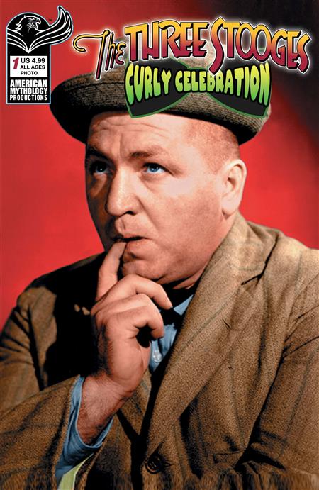 THREE STOOGES CURLY CELEBRATION CVR B COLOR PHOTO