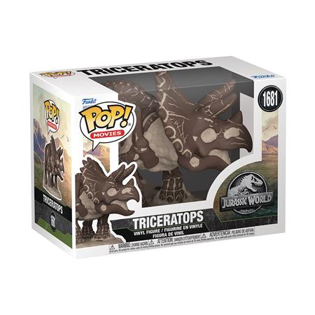 POP MOVIES JURASSIC PARK FOSSIL TRICERATOPS VIN FIG 