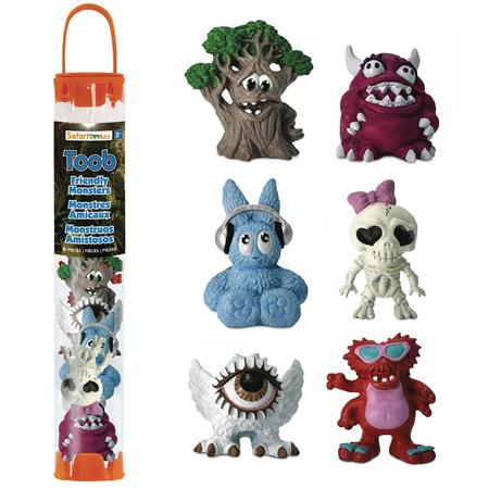 FRIENDLY MONSTERS 6PC FIGURINE TOOB (Net) 