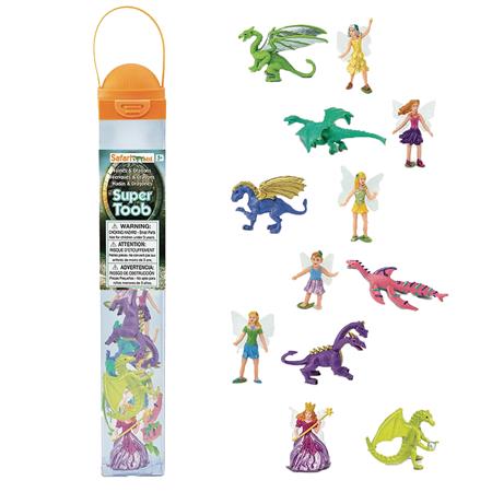 FAIRIES AND DRAGONS 12PC FIGURINE TOOB (Net) 