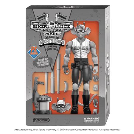 BIKER MICE FROM MARS SPORTS BROS THROTTLE PX AF B&W (Net) 