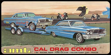 1964 GALAXIE AWB FALCON & TRAILER1/25 SCALE 2 PC MODEL KIT (Net)