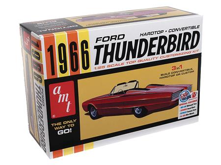 1966 FORD THUNDERBIRD HARDTOP CV 1/25 SCALE AMT MODEL KIT (Net)