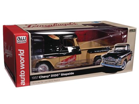 AW 57 CHEVY 3100 STEPSIDE PICKUP LEINENKUGELS 1/18 DIE-CAST (Net)