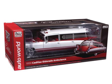 AW 1959 CADILLAC ELDORADO AMBULANCE 1/18 DIE-CAST VEH (Net)