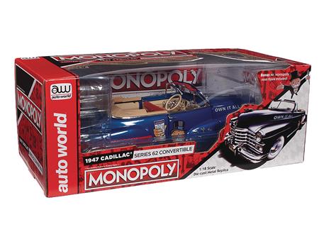 SSM MONOPOLY 1947 CADILLAC CONVERTIBLE W/ FIG 1/18 DIE-CAST (Net)