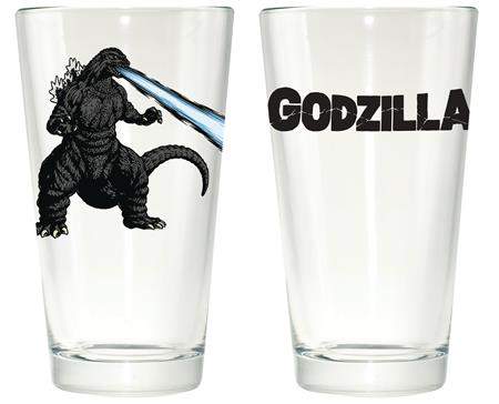 GODZILLA CLEAR PINT GLASS 