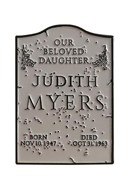 HALLOWEEN 1978 JUDITH MYERS TOMBSTONE ENAMEL PIN (Net) 