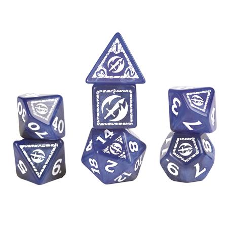 D&D ADVENTURE DICE FIGHTER BLUE 