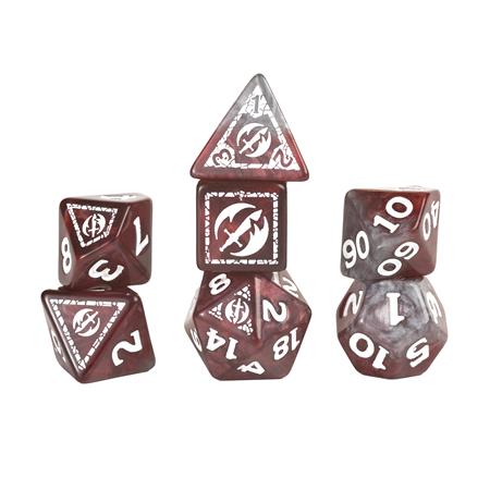 D&D ADVENTURE DICE FIGHTER RED 