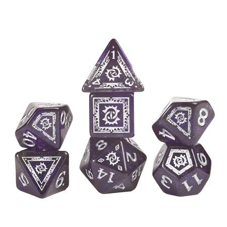 D&D ADVENTURE DICE WARLOCK PURPLE 