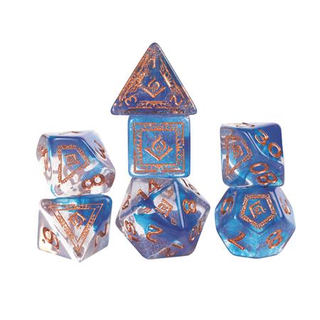 D&D ADVENTURE DICE WIZARD BLUE 