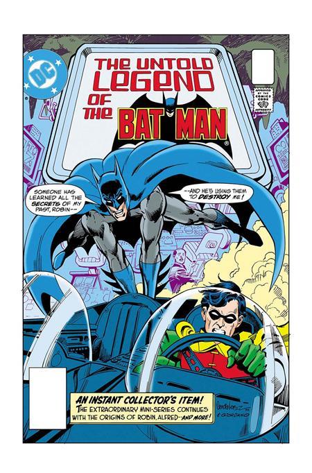 LIMITED EDITION THE UNTOLD LEGEND OF THE BATMAN #1 CVR A JOSE LUIS GARCIA-LOPEZ & DICK GIORDANO