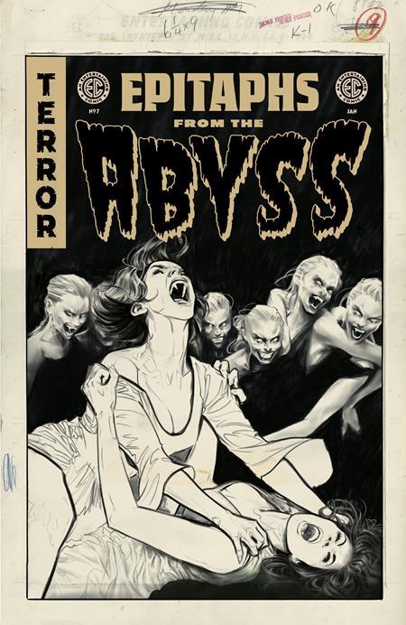 EC EPITAPHS FROM THE ABYSS #7 (OF 12) CVR D INC 1:20 JOELLE JONES B&W ARTIST EDITION VAR