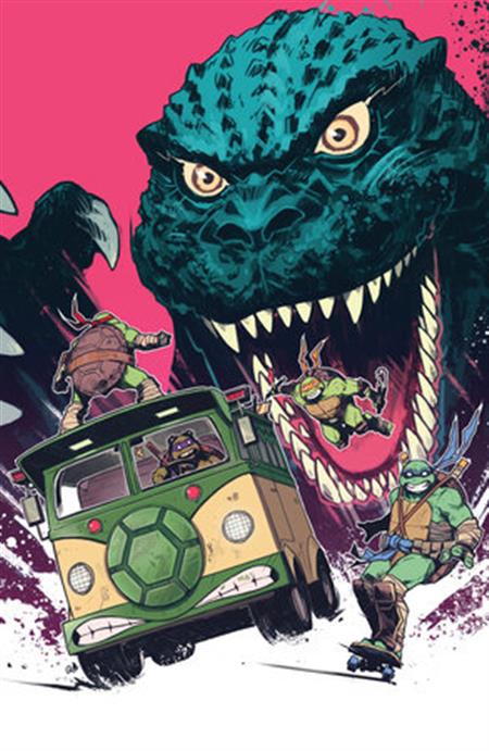 TEENAGE MUTANT NINJA TURTLES X GODZILLA #3 VARIANT RI 1:25 (WIJNGAARD FULL ART)